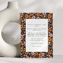 Search for black and orange halloween invitations Simple