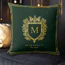 Search for emerald green cushions Monogrammed