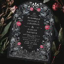 Search for gothic red and black wedding invitations Floral