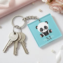 Search for panda key rings Black and white