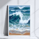 Search for crashing wave posters Blue