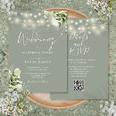 Search for light green wedding invitations Qr code