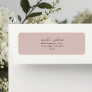 Search for dusty pink return address labels Minimalist