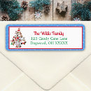 Search for doggie return address labels Santa
