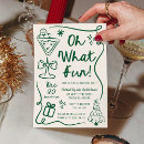 Search for oh what fun seasonal invitations Green