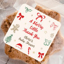 Search for little red stickers Red and green