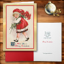 Search for vintage poinsettia christmas cards Old fashioned