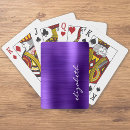 Search for metal playing cards Modern