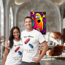 Search for red vs blue tshirts For him