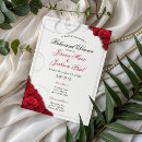 Search for red rehearsal dinner invitations White