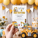 Search for bulldozer birthday invitations Construction birthday party