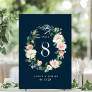 Search for navy blue blush pink wedding table cards Elegant
