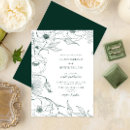 Search for elegant emerald green wedding invitations Rustic