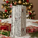 Search for cardinals on birch trees Bird