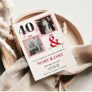 Search for 40 year anniversary invitations Forty years together