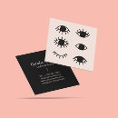 Search for eyelash extensions business cards Minimalist