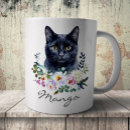 Search for elegant black cat mugs Feline