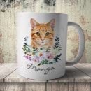 Search for ginger cat coffee mugs Portrait