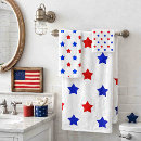 Search for red white and blue bath towels Stars