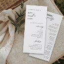 Search for fancy wedding programs Nothing fancy just love