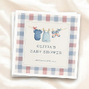 Search for red and white gingham napkins For her