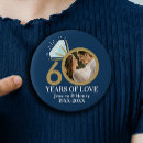 Search for 60th wedding anniversary badges 60 years married