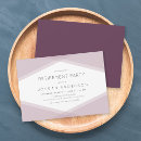 Search for mauve invitations Minimalist