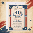 Search for americana invitations Red white blue