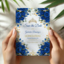 Search for royal blue save the dates 15th birthday