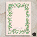 Search for flowers note cards Blush pink