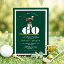 Search for golf 60th birthday invitations Adult