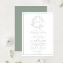 Search for wreath rehearsal dinner invitations Classic