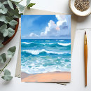 Search for blue watercolor postcards Sea