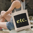Search for yellow tote bags Typography