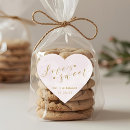 Search for love is sweet heart stickers Pink