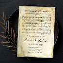 Search for vintage old paper wedding invitations Classic