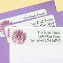 Search for pink daisy return address labels Simple