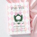Search for girls golf party invitations Cute