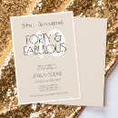 Search for 40 and fabulous invitations Milestone