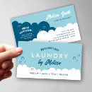 Search for laundromat business cards Blue