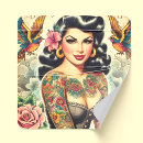 Search for inked girl stickers Tattoo