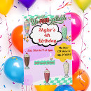 Search for milkshake birthday invitations Retro