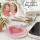 Search for pink grandma key rings Heart