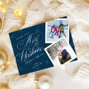 Search for navy blue christmas cards Family photo christmas