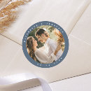 Search for grey wedding stickers Dusty blue