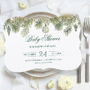 Search for pine branch invitations Green