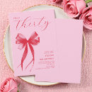 Search for pink 30th birthday invitations Pink and red