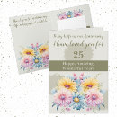 Search for happy 25th anniversary cards Floral