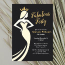 Search for queen invitations Black gold