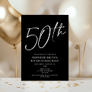 Search for chic 50th birthday invitations Fiftieth
